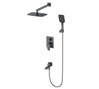 Душевая система Wonzon & Woghand Fit WW-88939009A-BGM встраиваемая, темный графит