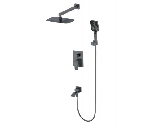 Душевая система Wonzon & Woghand Fit WW-88939009A-BGM встраиваемая, темный графит
