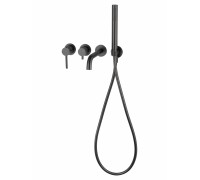 Смеситель Wonzon & Woghand Stick WW-889017-BGM встраиваемый для ванны и душа, темный графит