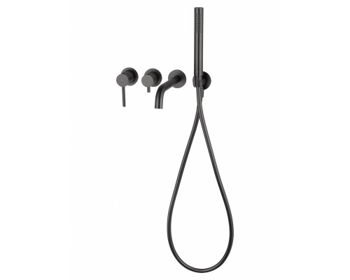 Смеситель Wonzon & Woghand Stick WW-889017-BGM встраиваемый для ванны и душа, темный графит