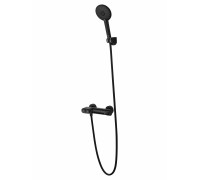 Смеситель Wonzon & Woghand Muse Corno WW-A30902-MB для ванны и душа, черный/матовый