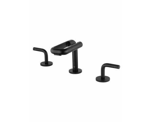 Смеситель Wonzon & Woghand Loop WW-131-00-508 для раковины, черный/матовый