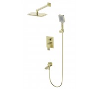 Душевая система Wonzon & Woghand Fit WW-88939009A-BG встраиваемая, брашированное золото