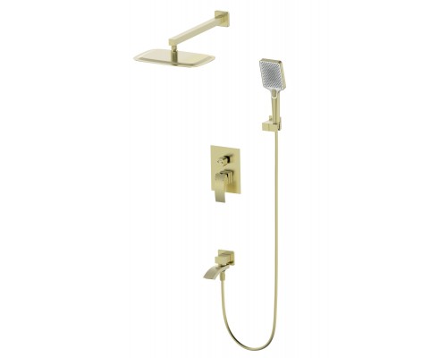Душевая система Wonzon & Woghand Fit WW-88939009A-BG встраиваемая, брашированное золото