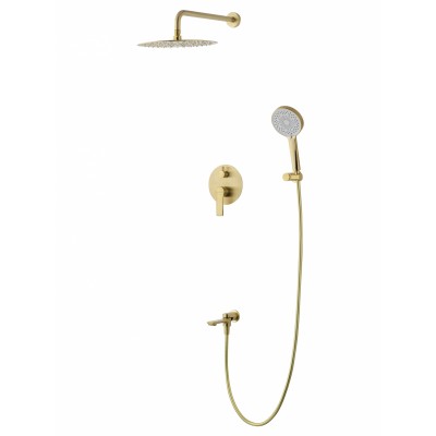 Душевая система Wonzon & Woghand Brilliant WW-88939079-BG встраиваемая, брашированное золото