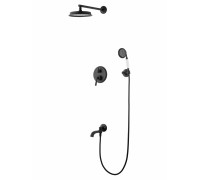 Душевая система Wonzon & Woghand Steam WW-88939008-MB встраиваемая, черный/матовый