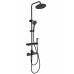 Душевая система Wonzon & Woghand Plate WW-C3017-A1-MB с термостатом, черный/матовый