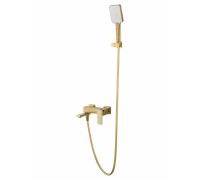 Смеситель Wonzon & Woghand Cube 2.0 WW-88037068-BG для ванны и душа, брашированное золото