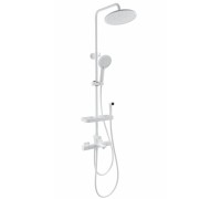 Душевая система Wonzon & Woghand Solid WW-C3011-A1-MW с термостатом, белый/матовый
