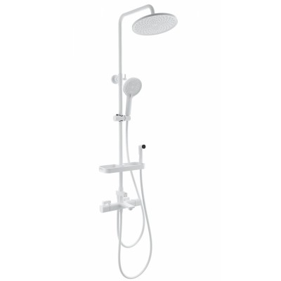 Душевая система Wonzon & Woghand Solid WW-C3011-A1-MW с термостатом, белый/матовый
