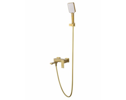 Смеситель Wonzon & Woghand Cube WW-88639016-BG для ванны и душа, брашированное золото