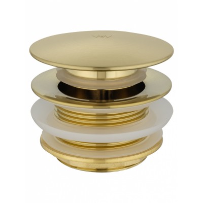 Донный клапан для ванны Wonzon & Woghand WW-SS105-BG 1 1/2 брашированное золото