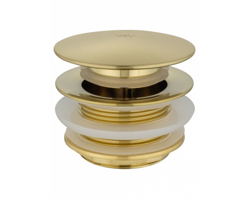 Донный клапан для ванны Wonzon & Woghand WW-SS105-BG 1 1/2 брашированное золото