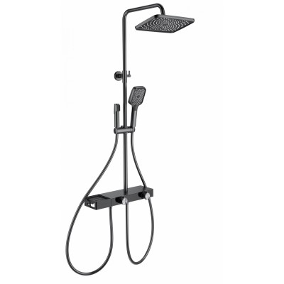 Душевая система Wonzon & Woghand Shelf WW-B4161-BGG темный графит