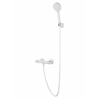 Смеситель Wonzon & Woghand INN 5 WW-B2005-A-MW для душа с термостатом, белый/матовый