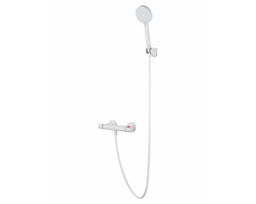 Смеситель Wonzon & Woghand INN 5 WW-B2005-A-MW для душа с термостатом, белый/матовый