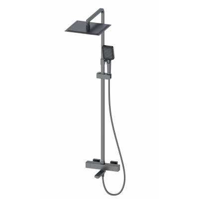 Душевая система Wonzon & Woghand WW-88739901-BGM с термостатом, темный графит