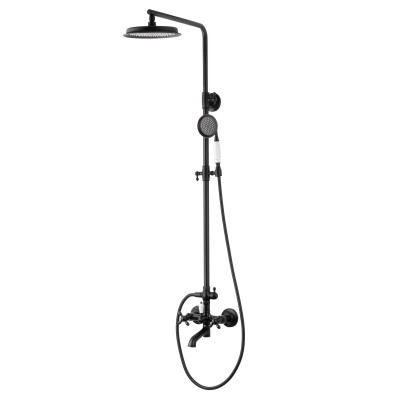 Душевая система Wonzon & Woghand Retro WW-88739020-MB черный/матовый