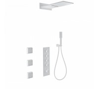 Душевая система Wonzon & Woghand WW-D4100-MW встраиваемая с термостатом, белый/матовый