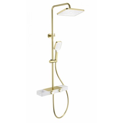 Душевая система Wonzon & Woghand Shelf WW-B3552-BG брашированное золото