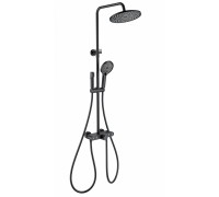 Душевая система Wonzon & Woghand Muse Selesta WW-B4113-MB с термостатом, черный/матовый