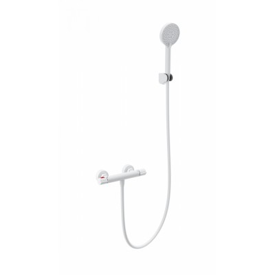 Смеситель Wonzon & Woghand INN 5 WW-B2063-A-MW для душа с термостатом, белый/матовый