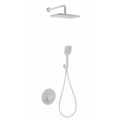 Душевая система Wonzon & Woghand WW-D2017-A-MW встраиваемая с термостатом, белый/матовый