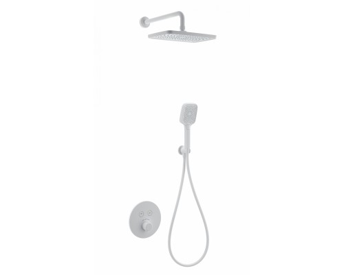 Душевая система Wonzon & Woghand WW-D2017-A-MW встраиваемая с термостатом, белый/матовый