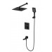 Душевая система Wonzon & Woghand WW-88929003-MB встраиваемая с термостатом, черный/матовый