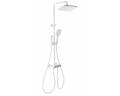 Душевая система Wonzon & Woghand Muse Corno WW-B3112-MW с термостатом, белый/матовый