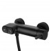Смеситель Wonzon & Woghand Muse Corno WW-A30902-MB для ванны и душа, черный/матовый