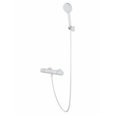 Смеситель Wonzon & Woghand INN 2 WW-A2006-A-MW для душа с термостатом, белый/матовый