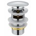 Донный клапан для раковины Wonzon & Woghand WW-88SS01-CR с переливом 1 1/4, хром