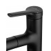 Смеситель Wonzon & Woghand WW-A40862-MB для раковины с выдвижным изливом, черный/матовый