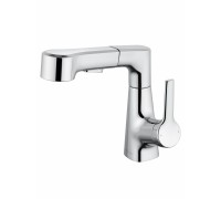 Смеситель Wonzon & Woghand WW-121B108-CR для раковины с выдвижным изливом, хром