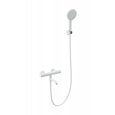 Смеситель Wonzon & Woghand INN 3 WW-B2065-A1-MW для ванны и душа с термостатом, белый/матовый