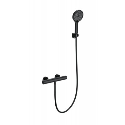 Смеситель Wonzon & Woghand INN 1 WW-B3013-A-MB для душа с термостатом, черный/матовый