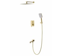 Душевая система Wonzon & Woghand Flex WW-88939072-BG встраиваемая, брашированное золото