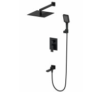 Душевая система Wonzon & Woghand Cube WW-88939016-MB встраиваемая, черный/матовый