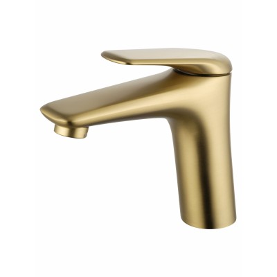 Смеситель Wonzon & Woghand Elbe WW-A41222-BG для раковины, брашированное золото