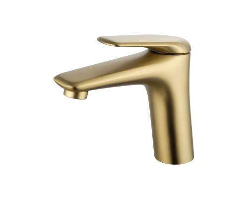 Смеситель Wonzon & Woghand Elbe WW-A41222-BG для раковины, брашированное золото