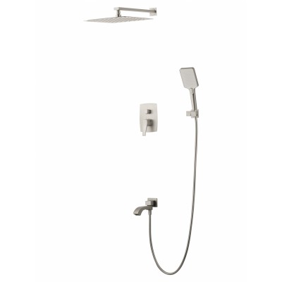 Душевая система Wonzon & Woghand Flex WW-88939072-BN встраиваемая, брашированный никель