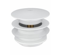 Донный клапан для ванны Wonzon & Woghand WW-SS105-MW 1 1/2 белый/матовый