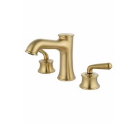 Смеситель Wonzon & Woghand Steam WW-88159008-BG встраиваемый для раковины на 3 отверстия, брашированное золото