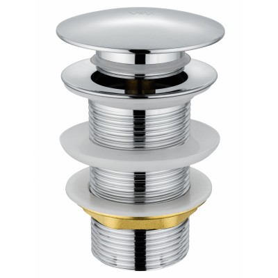 Донный клапан для раковины Wonzon & Woghand WW-88SS02-CR без перелива 1 1/4, хром