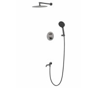 Душевая система Wonzon & Woghand Stick WW-88929010-BGM встраиваемая с термостатом, темный графит