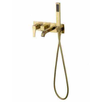 Смеситель Wonzon & Woghand Flex WW-88889072-BG встраиваемый для ванны и душа, брашированное золото