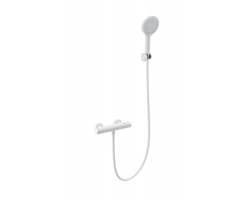 Смеситель Wonzon & Woghand INN 3 WW-B2012-A-MW для душа с термостатом, белый/матовый