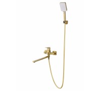 Смеситель Wonzon & Woghand Flex WW-639906-BG для ванны и душа, брашированное золото