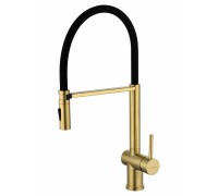 Смеситель Wonzon & Woghand WW-88438003-BG для кухонной мойки, брашированное золото